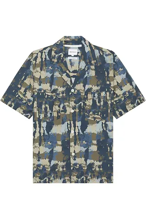Norse projects Mads Relaxed Printed Shirt in