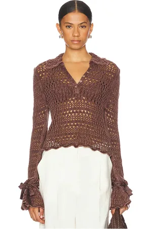 Free People Pointelle Pullover in
