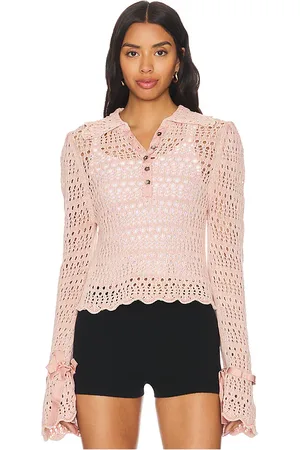 Free People Pointelle Pullover in