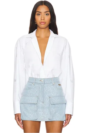 Msgm Crystal Logo Shirt in