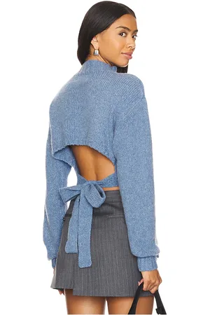 St Agni Wool Cashmere Blend Tie Back Jumper in
