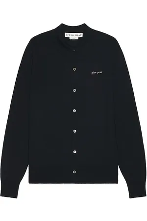 AFTER PRAY Wool Polo Knit Cardigan in