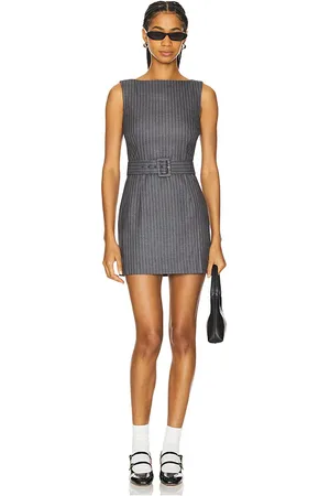 DANIELLE GUIZIO Via Pinstripe Dress in