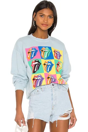 Madeworn Rolling Stones 89 Multi Tongue Sweatshirt in