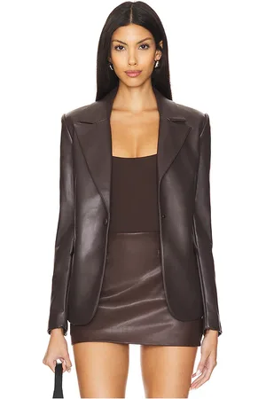 GOOD AMERICAN Better Than Leather Sculpted Blazer in