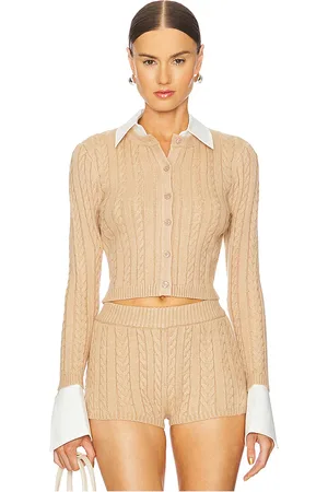 SER.O.YA Eloise Cable Knit Cardigan in