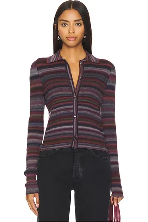 RE/DONE Ribbed Polo Cardigan in