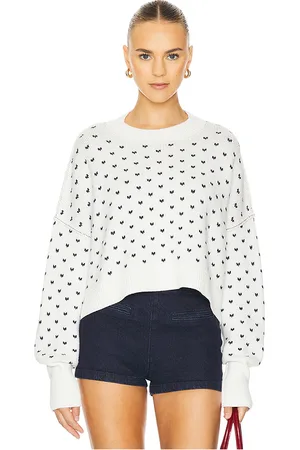 Free People Pattern Easy Street Crop Sweater in