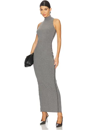 FLEUR DU MAL Rib Racer Maxi Dress in