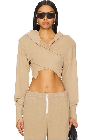 Sami Miro Open Seam Wrap Hoodie in