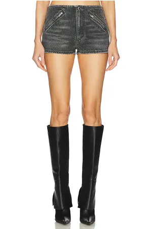 Alexander Wang Moto Short All Over Clear Bead Hotfix in