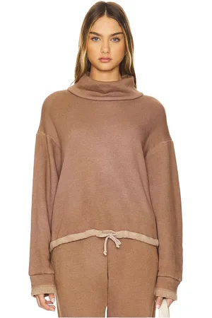 MONROW Teddy Fleece Funnel Pullover in