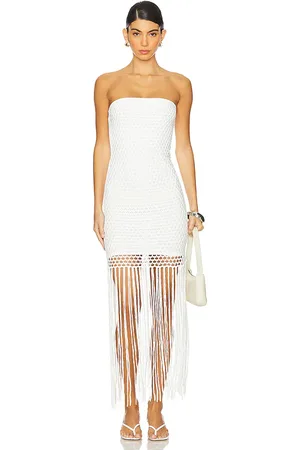 PQ Vanessa Strapless Fringe Dress in