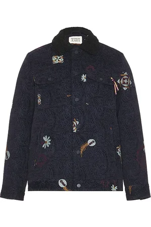Scotch&Soda Swirl Poetry Jacquard Trucker Jacket in