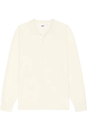 Obey Loop Velour Long Sleeve Polo in