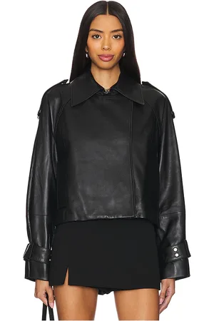 Ivy & Oak Lilith Ann Leather Cropped Jacket in