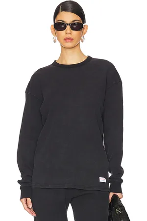 Alexander Wang Waffle Crew Neck Long Sleeve in