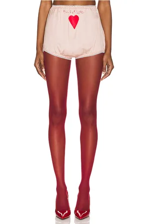 Fiorucci Embroidered Satin Bloomers in