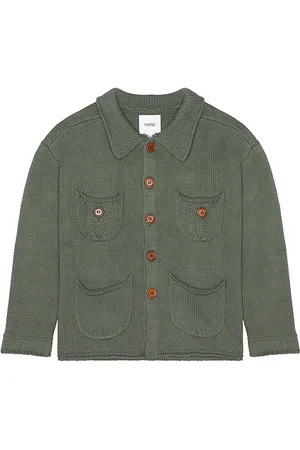 Found Hunter Knit Collared Knit Cardigan in