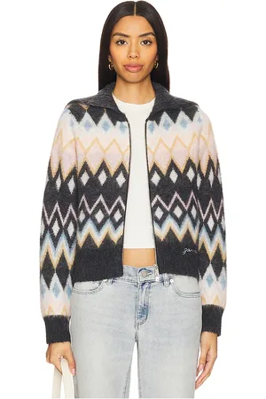 Ganni Fine Brushed Alpaca Cardigan in