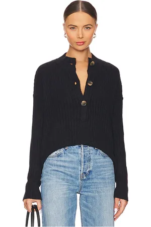 Free People Cocoa Henley Pullover in