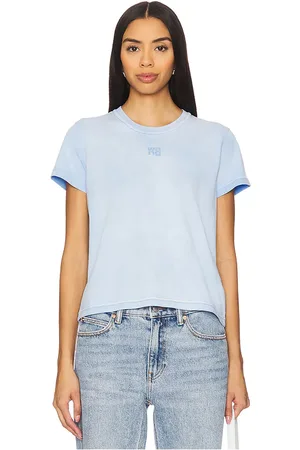 Alexander Wang Essential Shrunken Tee With Puff Logo in