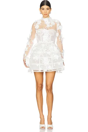 Bronx and Banco Anastasia Floral Long Sleeve Mini Dress in