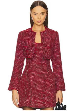 Bardot Karoline Boucle Cropped Jacket in