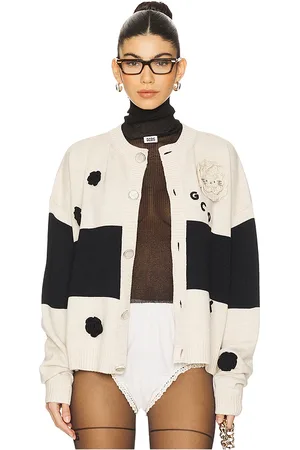 GCDS Hello Kitty Crochet Buttoned Cardigan in