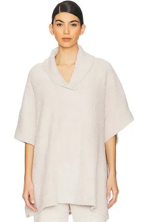Barefoot Dreams CozyChic Shawl Collar Poncho in