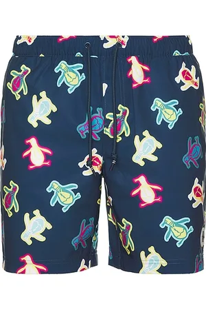 Original Penguin 7 All Over Print Pete Swim Shorts in