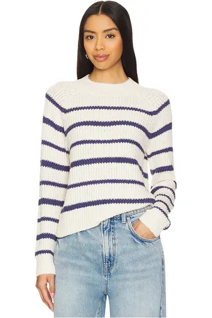 Vince Ribbed Stripe Pullover in