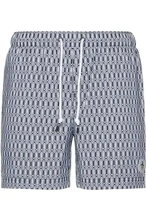 Original Penguin 5 Geo All Over Print Swim Shorts in