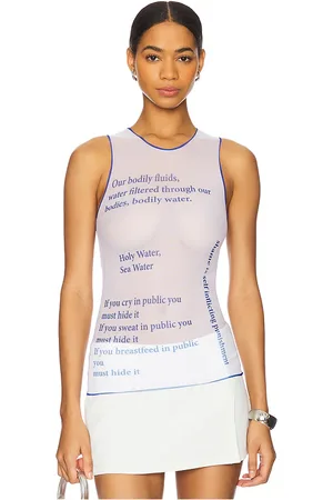 DI PETSA Wet Script Tank Top in