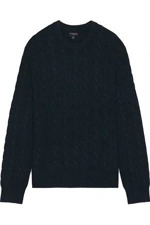 CLUB MONACO Cashmere Cable Crew Sweater in