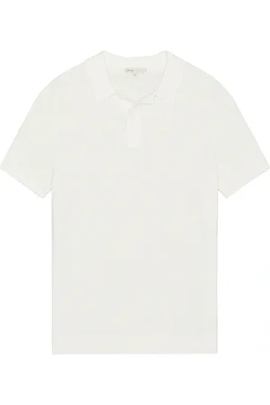 ONIA Cotton Linen Long Sleeve Sweater Polo in