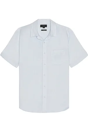 Vince Linen Short Sleeve Shirt in