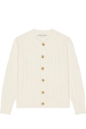 AFTER PRAY Ernest Cable Knit Cardigan in