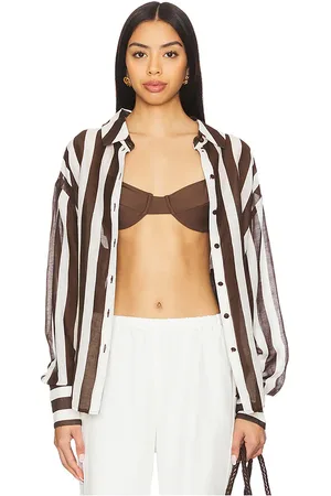 HEMANT AND NANDITA Oversized Striped Shirt in