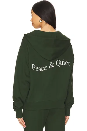 Museum of Peace and Quiet Wordmark Zip Up Hoodie in
