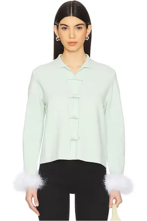 Sleeper Crane Knitted Cardigan With Detachable Feathers in