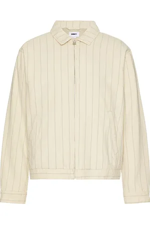 Obey Stripe Zip Up Jacket in