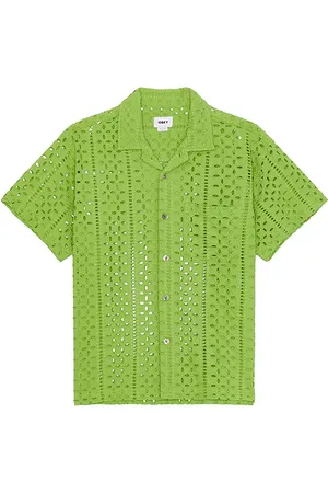 Obey Ayers Woven Eyelet Shirt in