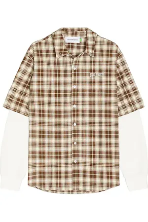 House of Sunny Double Layered Button Down Shirt in
