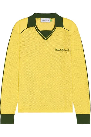 House of Sunny Open Knit Retro Collar Sports Top in