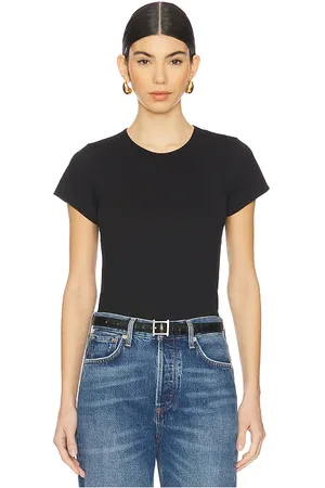 ÉTERNE Fitted Crewneck Short Sleeve Top in