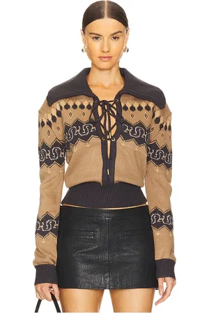Understated Leather Nordic Cowboy Sweater in