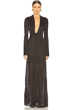 GIUSEPPE DI MORABITO Plunging Maxi Dress in