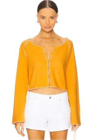 NAADAM Cashmere Embroidered Raglan Cardigan in