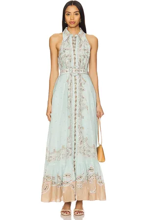 HEMANT AND NANDITA Long Shirt Dress With Buckle Belt in